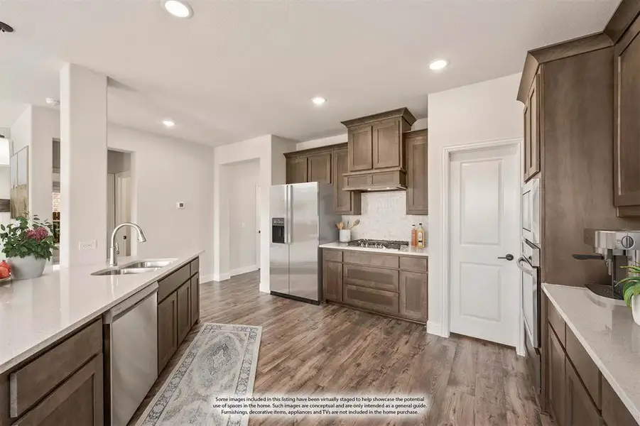Furnished interior view inside a new home in Hulen Trails Classic 50, Fort Worth (Image 9). Furnished interior view inside a new home in Hulen Trails Classic 50, Fort Worth (Image 9).