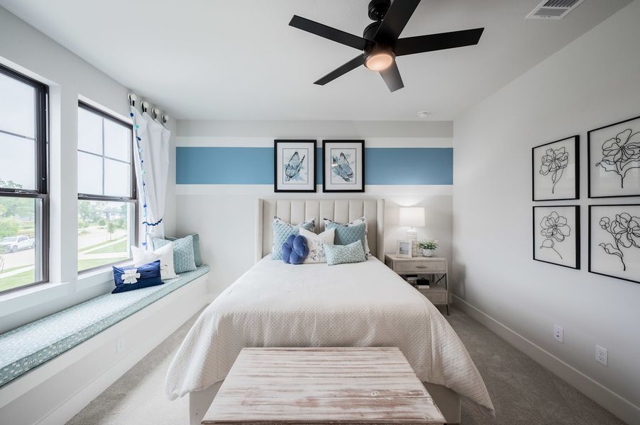 Representative furnished interior of a home built from the Meritage by Tri Pointe Homes in Legacy Grove, Montgomery (Image 68).
