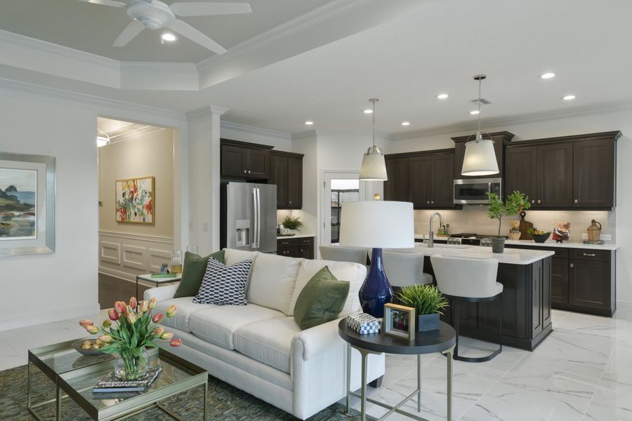 Representative furnished interior of a home built from the Applause by Neal Communities in Boca Royale Golf & Country Club at Wellen Park, Englewood (Image 11).