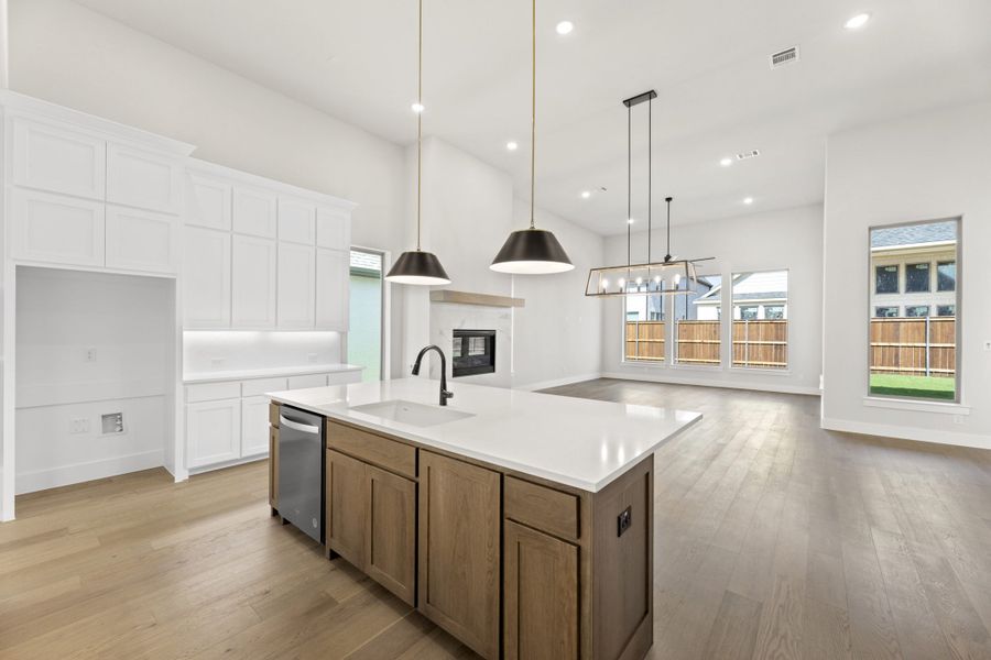 Representative furnished interior of a home built from the 5062 by Tradition Homes in Mosaic – 70′ Lots, Prosper (Image 5).