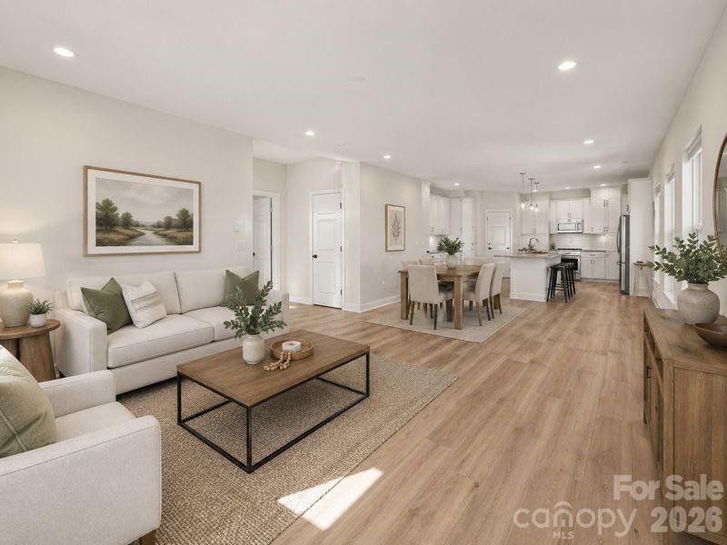 Furnished interior view inside a new home in , Hickory (Image 13).