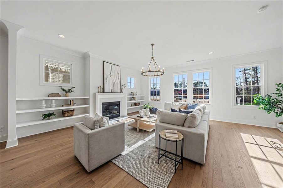 Furnished interior view inside a new home in , Alpharetta (Image 17).