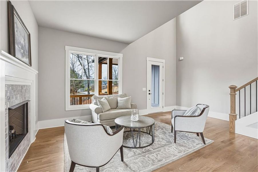Furnished interior view inside a new home in , Canton (Image 41).
