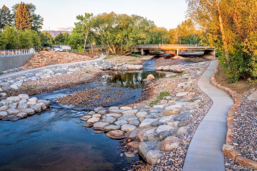 The Kayak Whitewater Park, a simply perfect outdoor playground for swimming, tubing, kayaking, cooling off