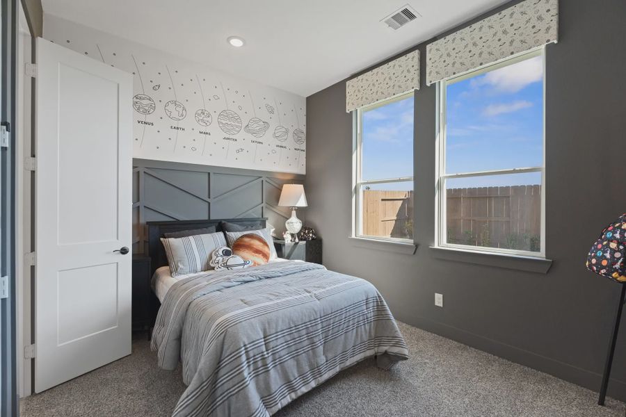 Representative furnished interior of a home built from the Sweetwater by Chesmar Homes in Meridiana 50's and 60's, Manvel (Image 23).