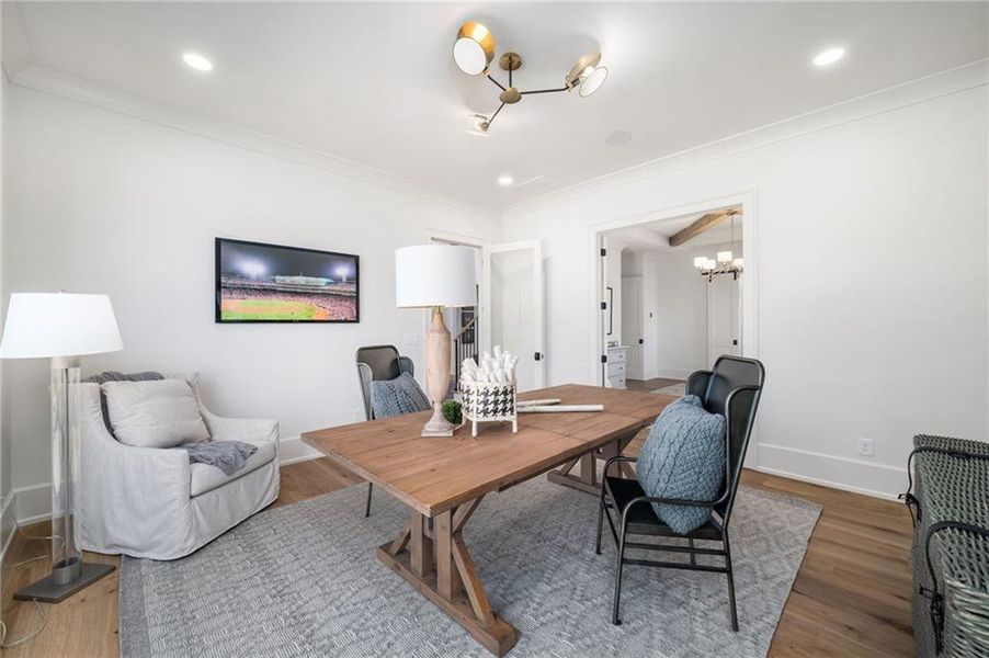 Furnished interior view inside a new home in , Alpharetta (Image 52).