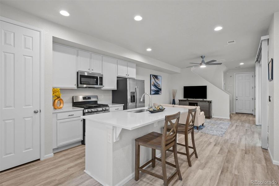 Furnished interior view inside a new home in , Thornton (Image 7).