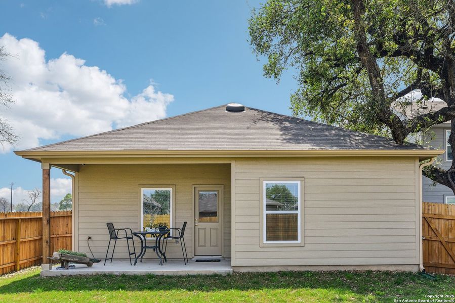 Front exterior of a new home in Lonesome Dove, San Antonio, TX, highlighting curb appeal (Image 24). Front exterior of a new home in Lonesome Dove, San Antonio, TX, highlighting curb appeal (Image 24).
