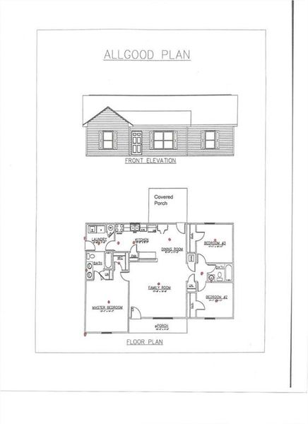 Exterior rendering of this home design in , Dallas, GA (Image 3).