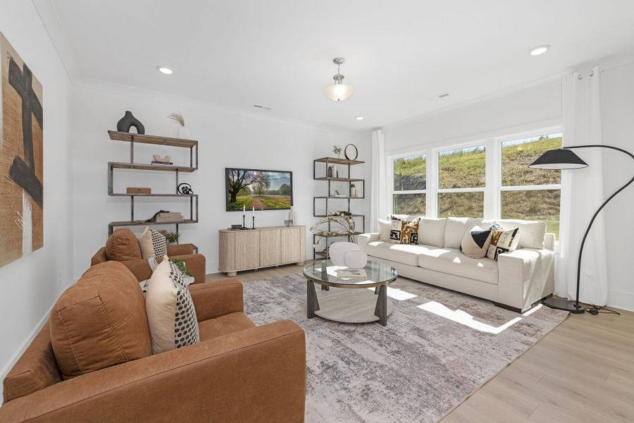 Furnished interior view inside a new home in Edgewater - The Links, Lancaster (Image 11). Furnished interior view inside a new home in Edgewater - The Links, Lancaster (Image 11).