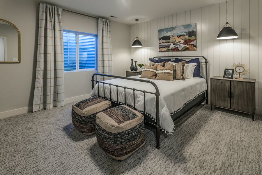Representative furnished interior of a home built from the Christie by Hartford Homes in Trailside, Timnath (Image 58).