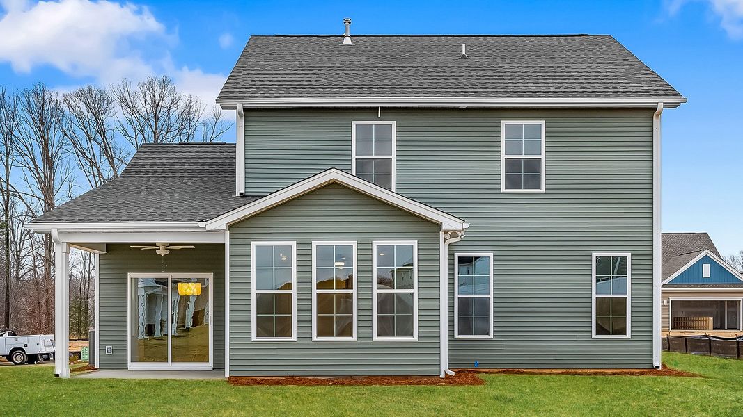 Exterior details and patio area of a home in Fieldstone, Lexington (Image 27).