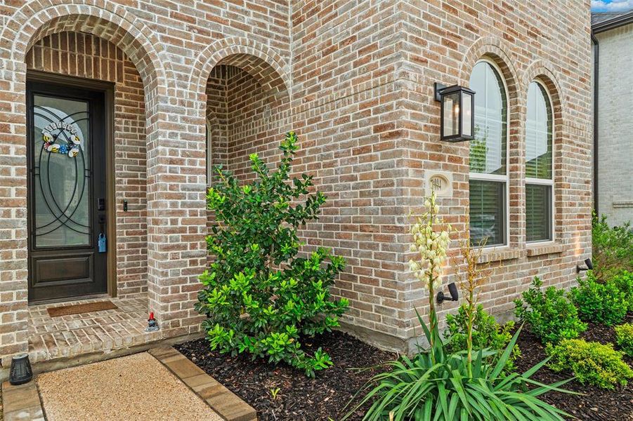 Exterior details and patio area of a home in Karis, Crowley (Image 25).