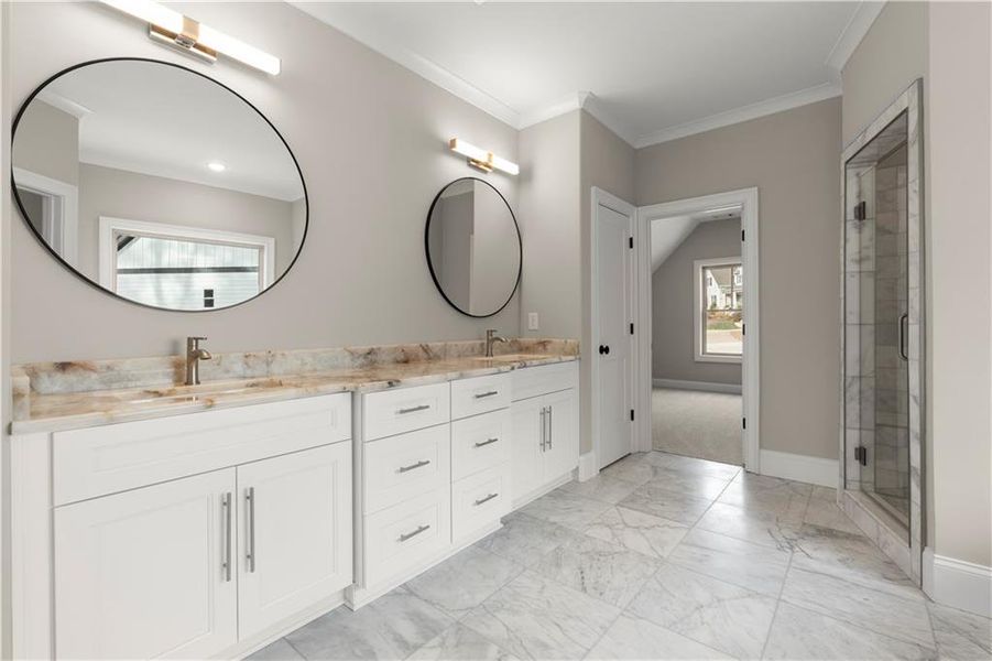 Furnished interior view inside a new home in , Powder Springs (Image 13). Furnished interior view inside a new home in , Powder Springs (Image 13).