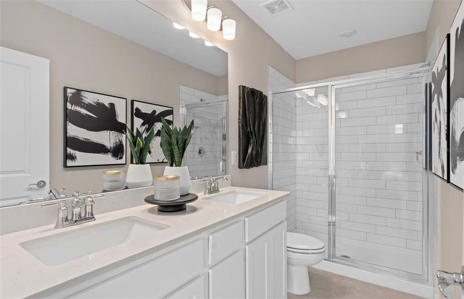 Furnished interior view inside a new home in Lakehaven Estates, Clermont (Image 17). Furnished interior view inside a new home in Lakehaven Estates, Clermont (Image 17).