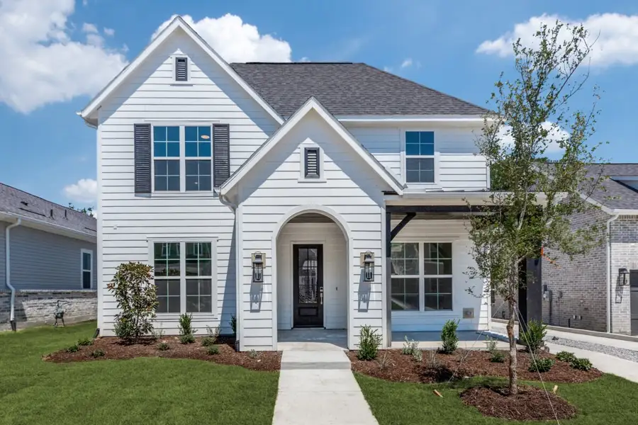 Representative exterior photo of a completed home built from the Thompson by Olivia Clarke Homes in Uptown Celina, Celina, TX (Image 4). Representative exterior photo of a completed home built from the Thompson by Olivia Clarke Homes in Uptown Celina, Celina, TX (Image 4).