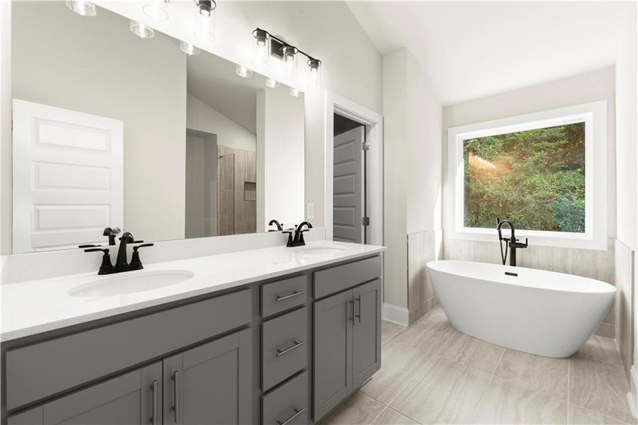 Furnished interior view inside a new home in , Covington (Image 8).