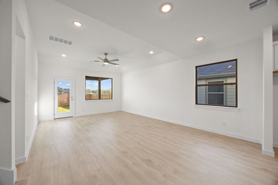 Dining and Living in the Pearl home plan by Trophy Signature Homes – REPRESENTATIVE PHOTO