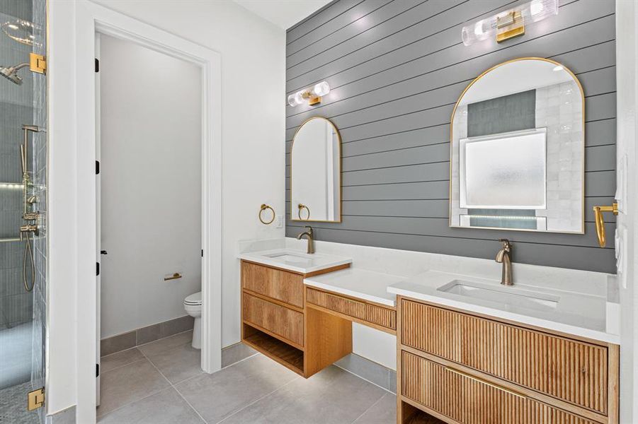 primary bathroom white oak vanity with double sinks primary bathroom white oak vanity with double sinks