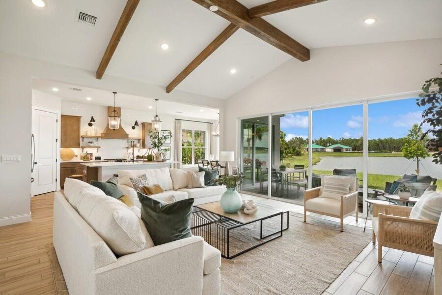 Kitchen, Great Room and Dining Area