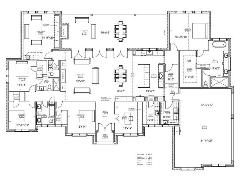 2D floor plan layout of this home in , Waxahachie, TX (Image 3).
