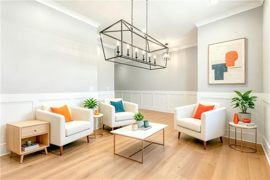 Furnished interior view inside a new home in , Brookhaven (Image 19).