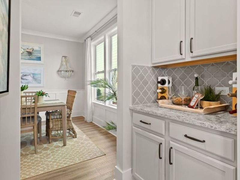 Representative furnished interior of a home built from the Sinclair P by True Homes in Homecoming, Ravenel (Image 7).