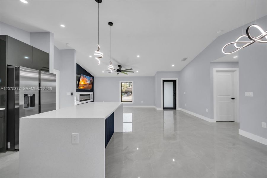 Furnished interior view inside a new home in , Cape Coral (Image 8). Furnished interior view inside a new home in , Cape Coral (Image 8).