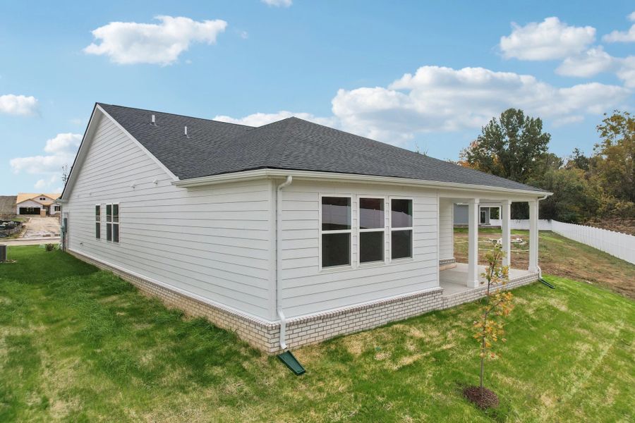 Exterior details and patio area of a home in Cedars at Cane Ridge | 55+ Community, Antioch (Image 4).