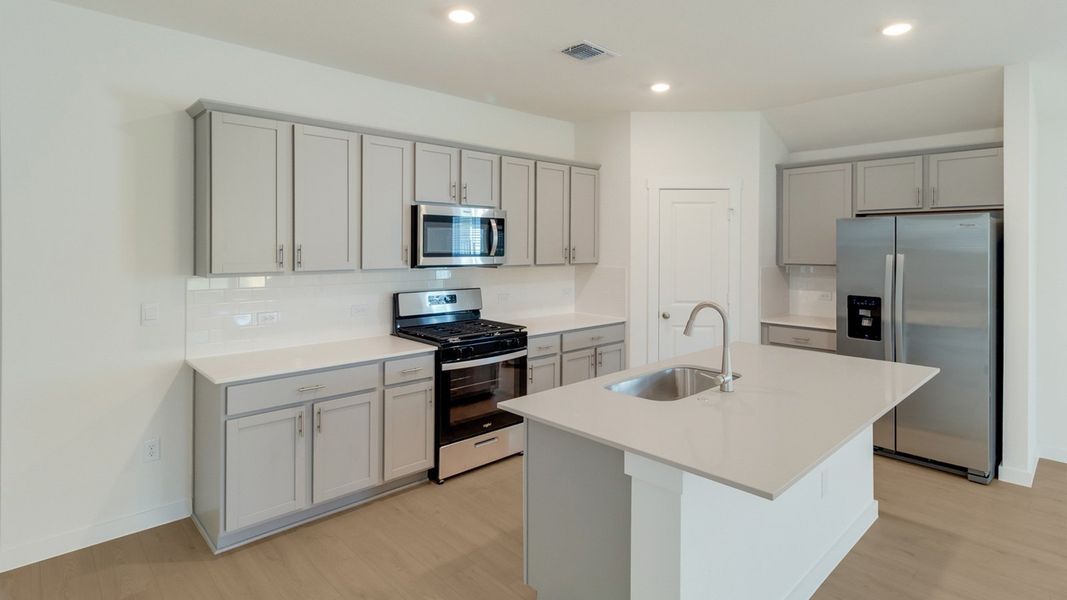 Representative furnished interior of a home built from the The Gaven by D.R. Horton in Trails at Wildhorse, Austin (Image 5).