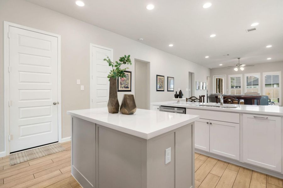 Furnished interior view inside a new home in Meridiana, Manvel (Image 9).