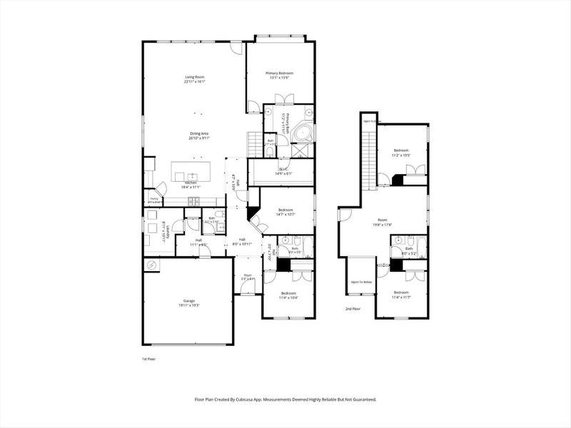 Combined floor plan