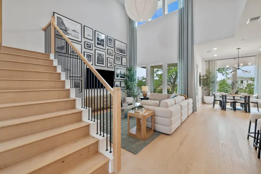 Furnished interior view inside a new home in Heritage, Dripping Springs (Image 7).