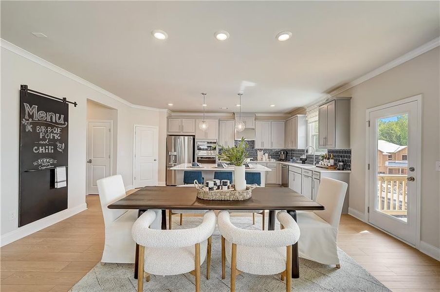 Furnished interior view inside a new home in Bailey Fence, Dacula (Image 49).