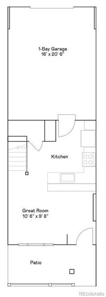 2D floor plan layout of this home in Parterre, Thornton, CO (Image 2).