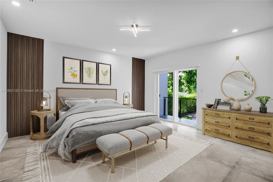 Furnished interior view inside a new home in , Miami (Image 8).