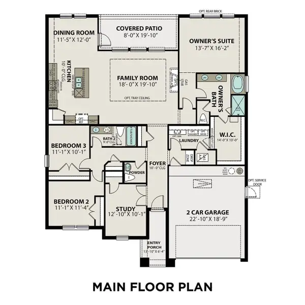 2D floor plan layout of this home in Lago Mar, Texas City, TX (Image 5).