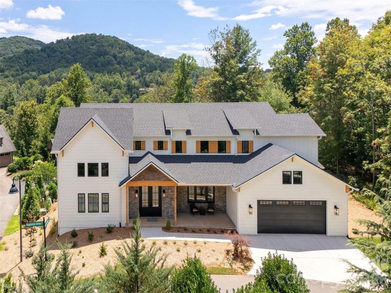 Front exterior of a new home in , Asheville, NC, highlighting curb appeal (Image 2).
