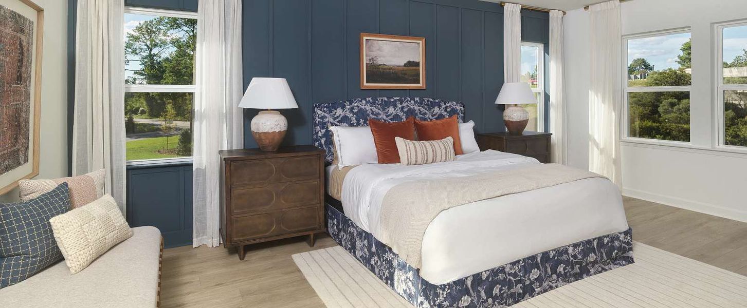 Representative furnished interior of a home built from the Palermo - Waterway by Ashton Woods in Blue Heron Retreat, Little River (Image 10).