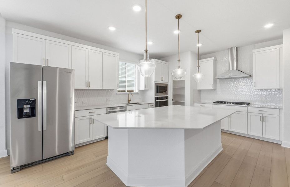 Furnished interior view inside a new home in Santa Rita Ranch, Liberty Hill (Image 10).