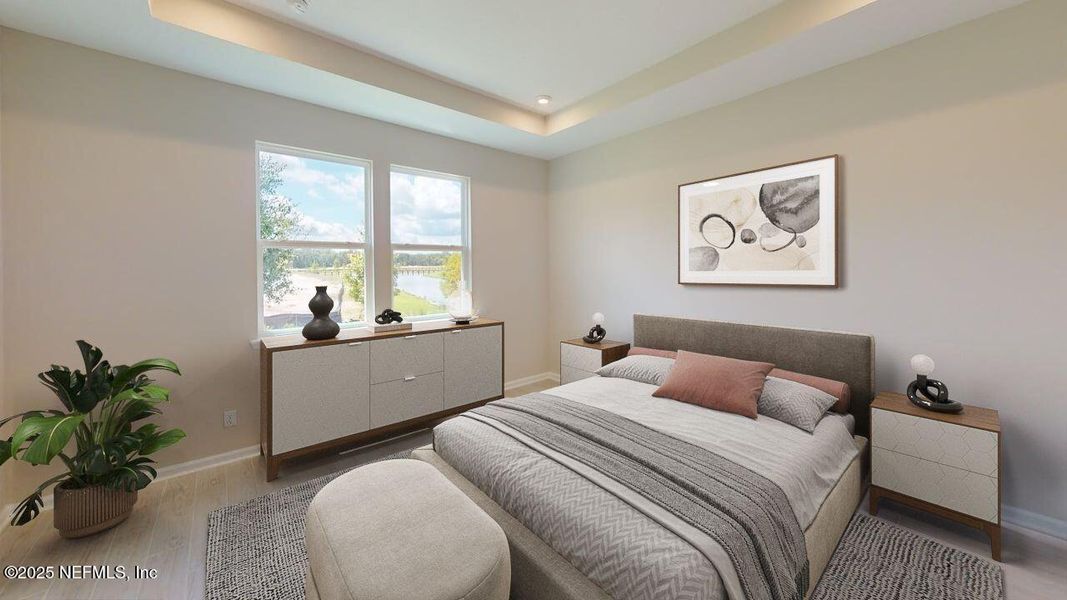 Furnished interior view inside a new home in RiverTown - WaterSong, St. Johns (Image 14).