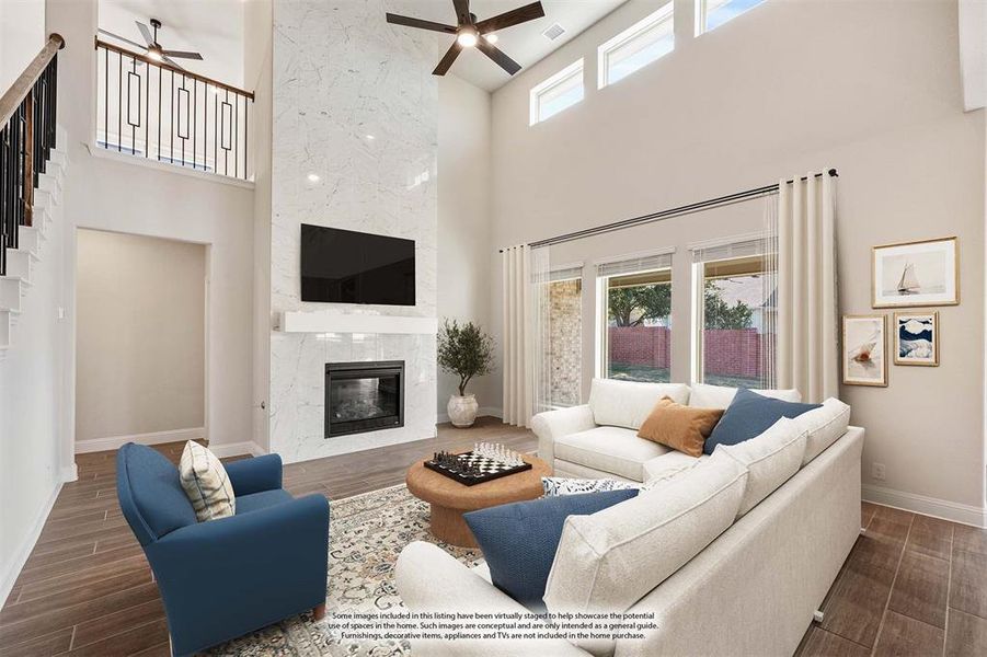 Furnished interior view inside a new home in The Enclave at Parks of Aledo, Aledo (Image 7). Furnished interior view inside a new home in The Enclave at Parks of Aledo, Aledo (Image 7).
