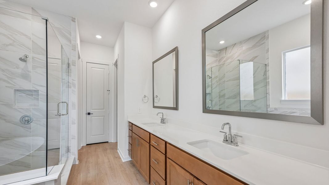 Furnished interior view inside a new home in The Enclave at Bar W Ranch, Leander (Image 11).