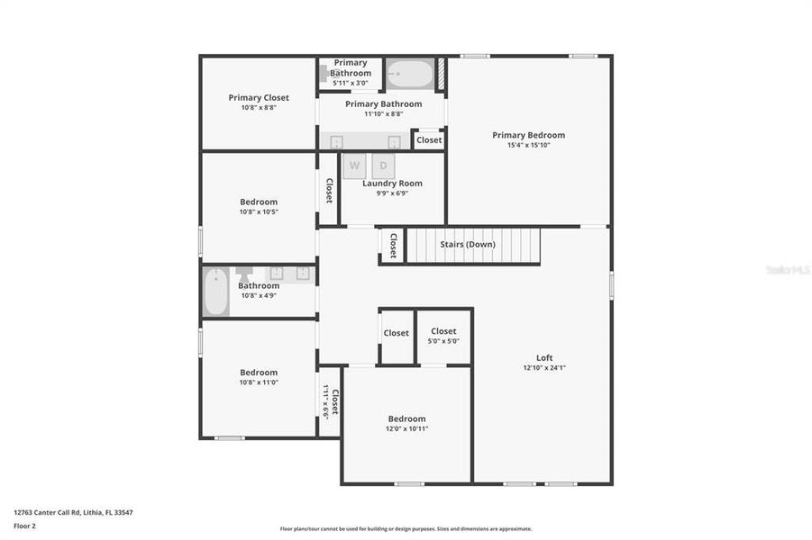 2D floor plan layout of this home in Hawkstone, Lithia, FL (Image 6). 2D floor plan layout of this home in Hawkstone, Lithia, FL (Image 6).
