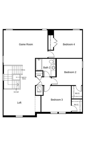2D floor plan layout of this home in Sunset Grove South, Hitchcock, TX (Image 3). 2D floor plan layout of this home in Sunset Grove South, Hitchcock, TX (Image 3).