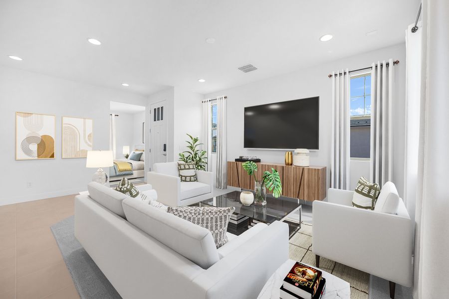 Furnished interior view inside a new home in Artisan at Asante Vista Collection, Surprise (Image 7).