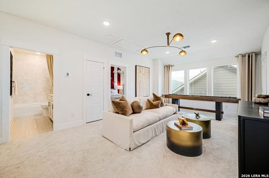 Furnished interior view inside a new home in Nopal Valley, San Antonio (Image 11).