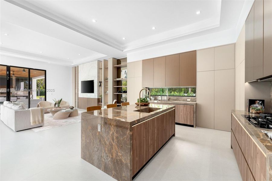 Furnished interior view inside a new home in , Miami (Image 18).