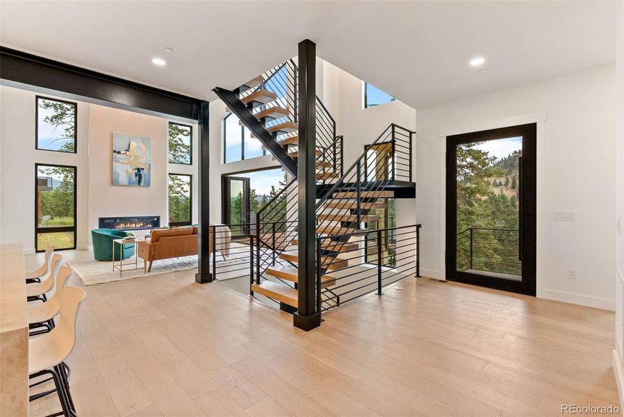Furnished interior view inside a new home in , Evergreen (Image 28).