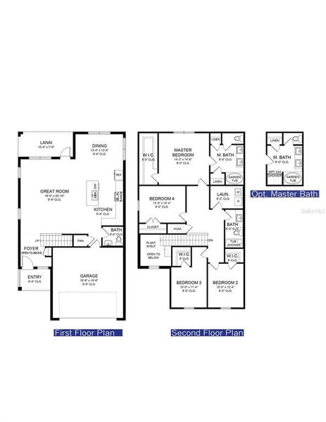 2D floor plan layout of this home in , St. Cloud, FL (Image 4).